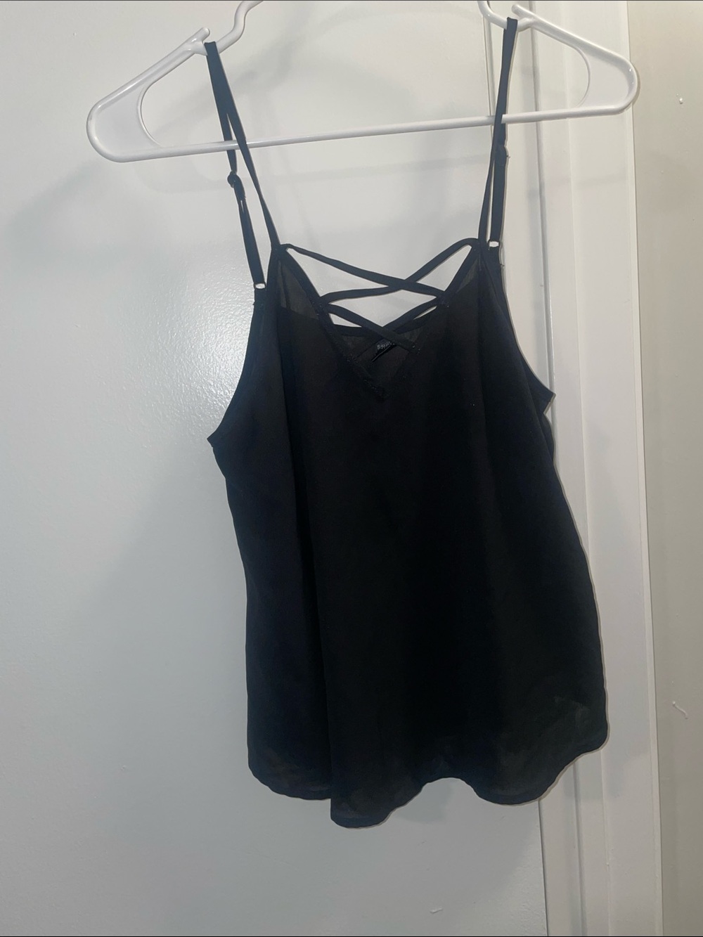 WOMENS BLACK SHEER SHEIN NIGHT CAMI NEVER WORN